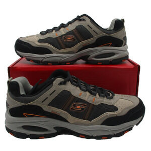 Skechers Sport SRR Shoes Mens Sz 11.5 Beige Black Wide Fit Sneakers 51241EW 1R1